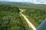 Dirt road to Bloomfield's airstrip