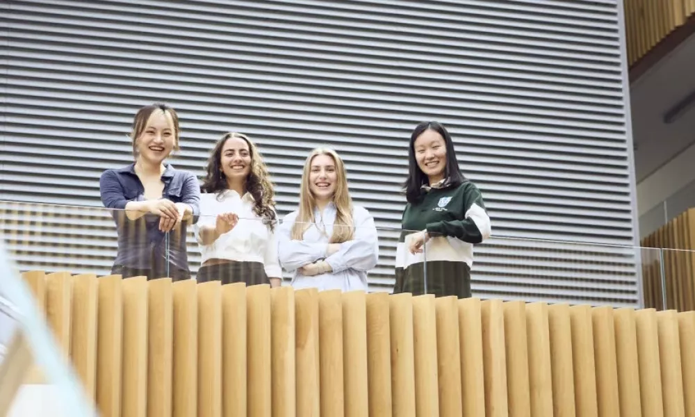 Scholars from this year's cohort in the Mathematical Institute.  Credit:  Optiver / Liam Prior